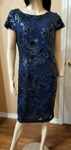 Navy short party or prom dress